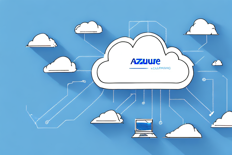 A cloud computing environment with an azure cloud and a terraform cloud side-by-side