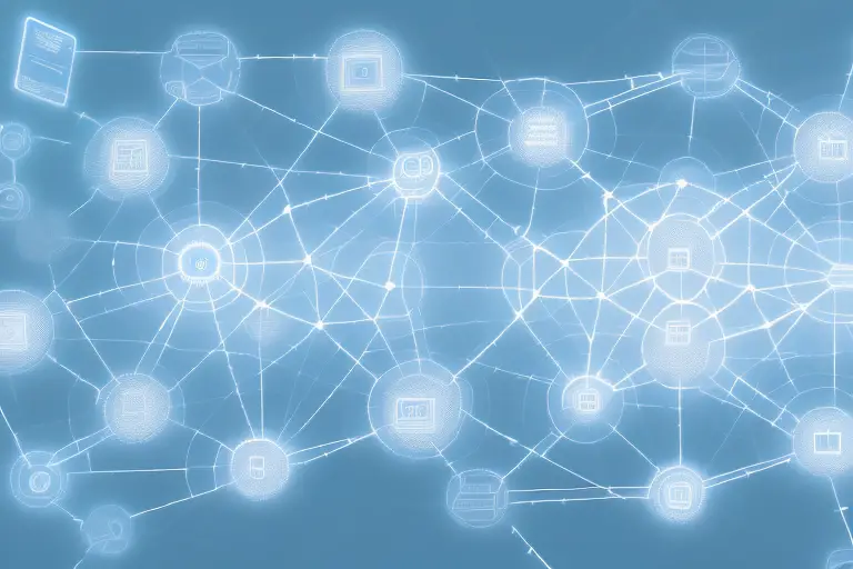 Two interconnected cloud networks